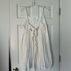 White tie back dress from American eagle